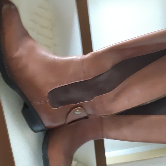 Franco Sarto L Tahini Leather Riding Boots - Picture 6 of 9